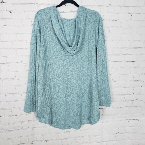 NEW Free People Baja Babe Knit Hooded Pullover Knit size L - Picture 10 of 10